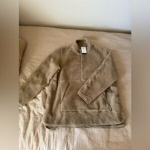 Nike Yoga Men's Fleece Sweatshirt XLarge Loose Fit Brown
